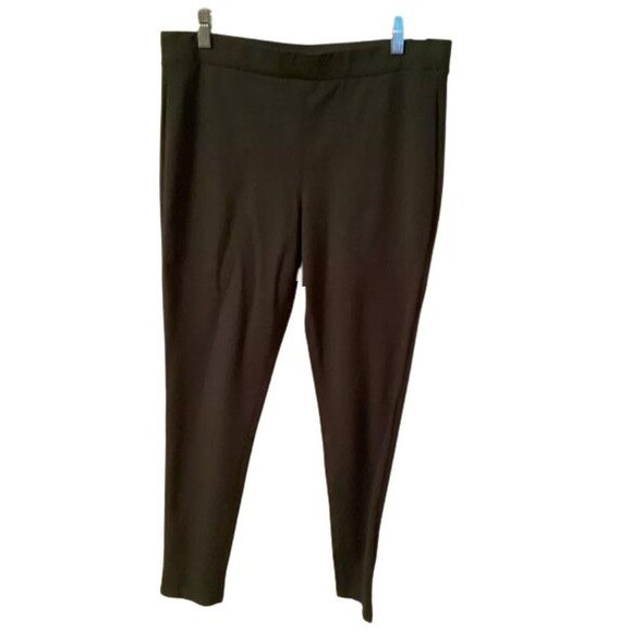 a.n.a SIZE LARGE OLIVE GREEN LEGGINGS / PANTS ELASTIC WAIST HIGH RISE PULL ON - Picture 1 of 6